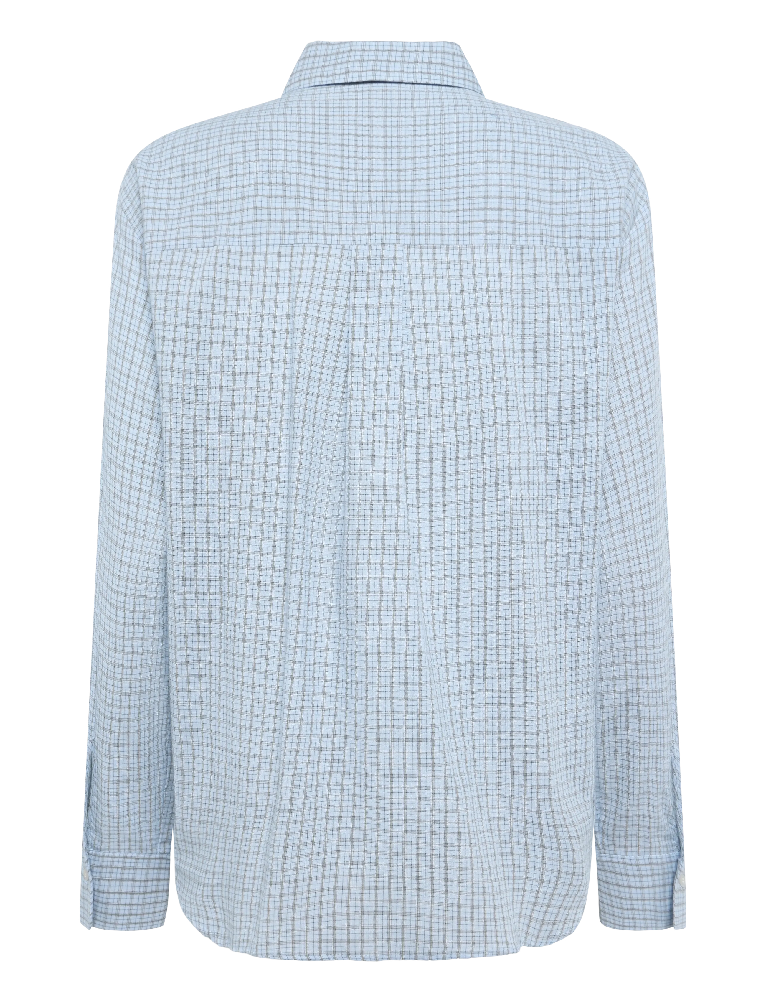 Mango - Check cotton shirt - langærmede skjorter - lt-pastel blue - 2