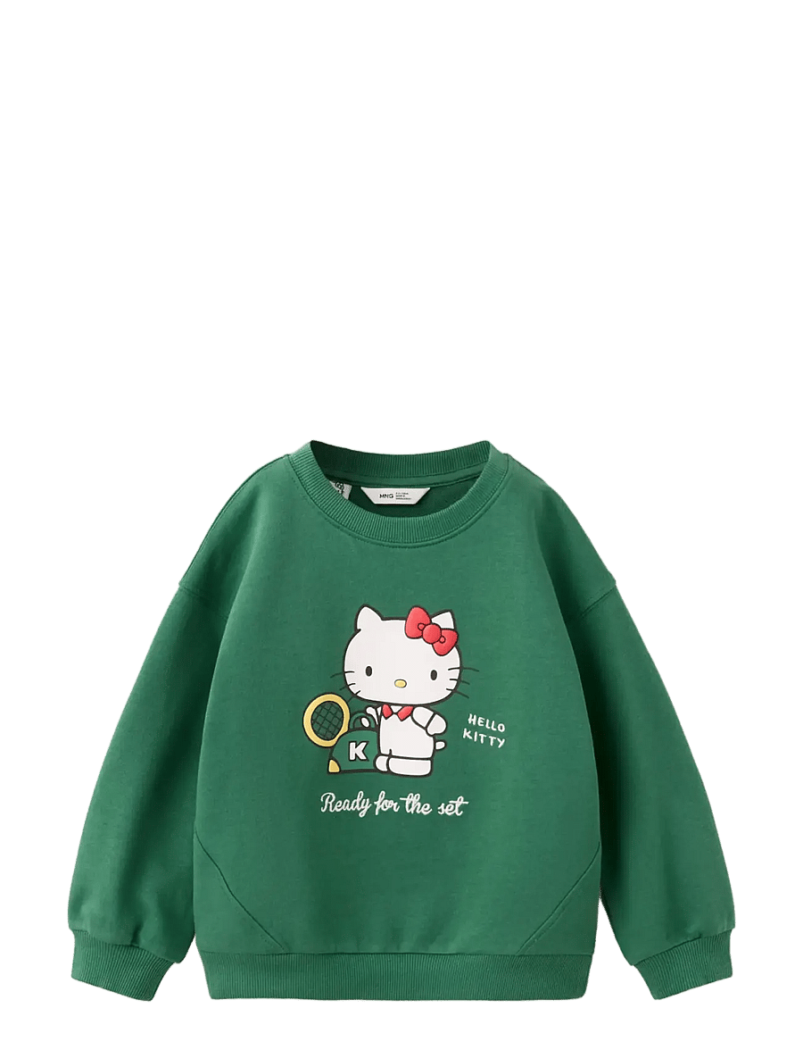 Mango - Hello Kitty sweatshirt - sweatshirts - green - 0