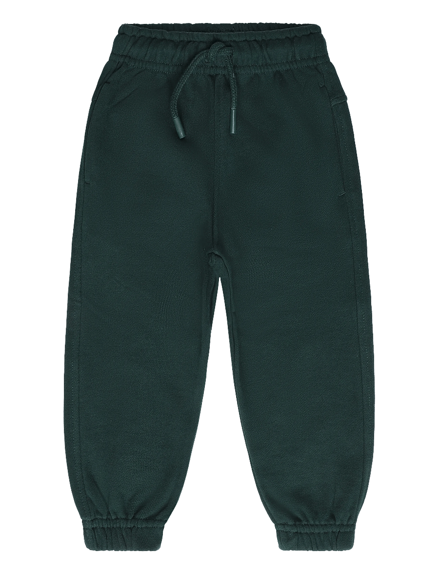 Mango - 100% cotton jogger trousers - mjukisbyxor - dark green - 0
