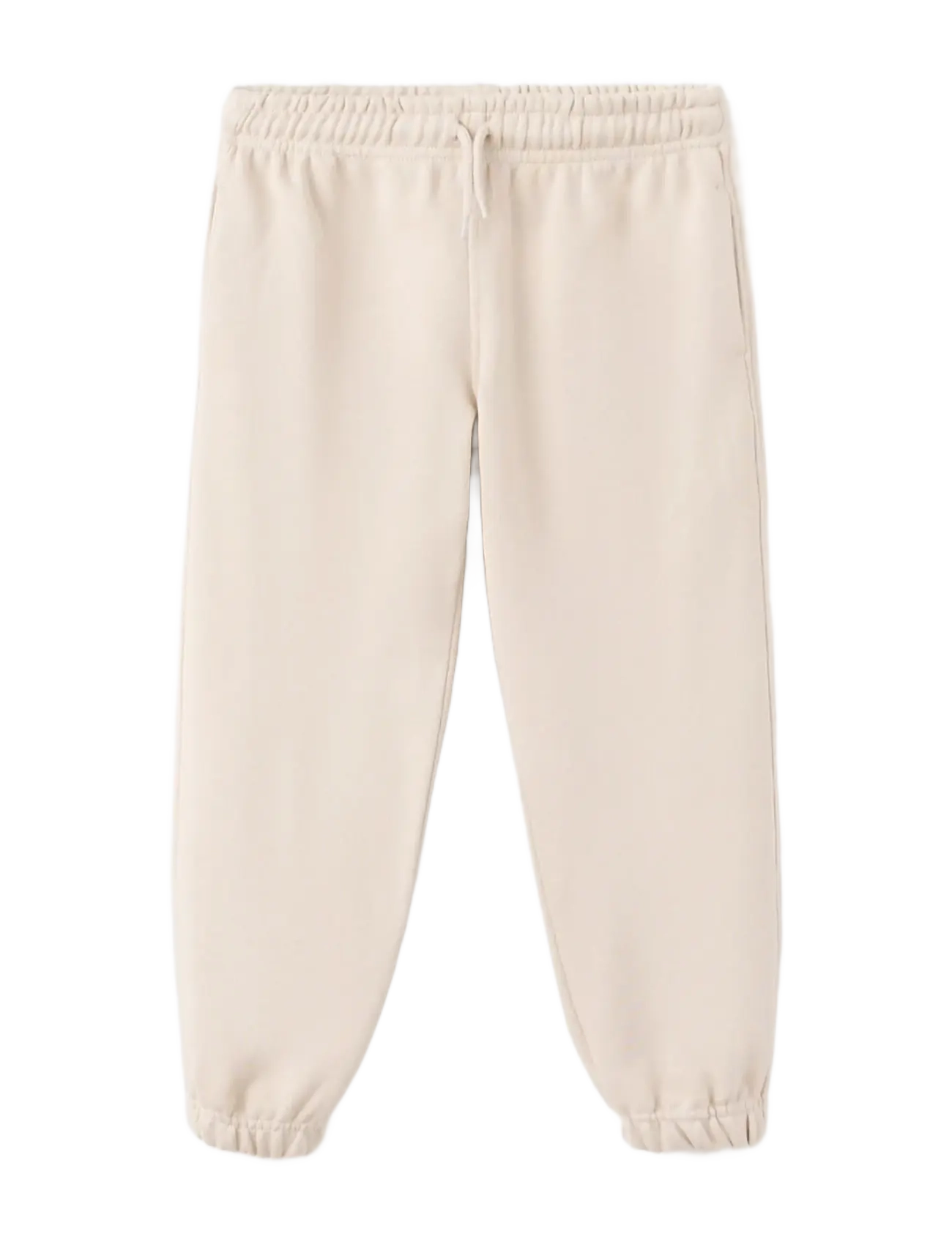Mango 100% cotton jogger trousers - Tøj - LT PASTEL BROWN / beige
