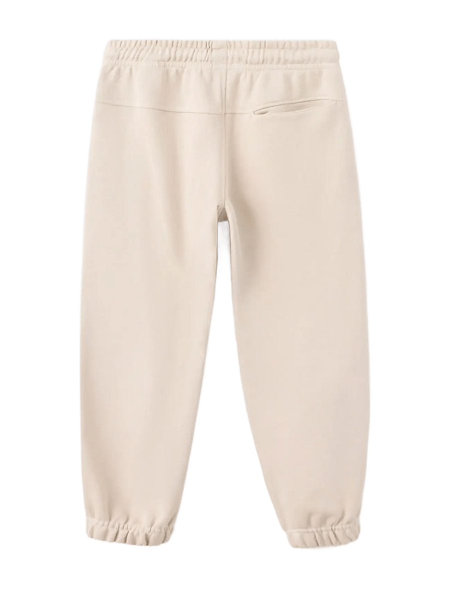 Mango - 100% cotton jogger trousers - mjukisbyxor - lt pastel brown - 1
