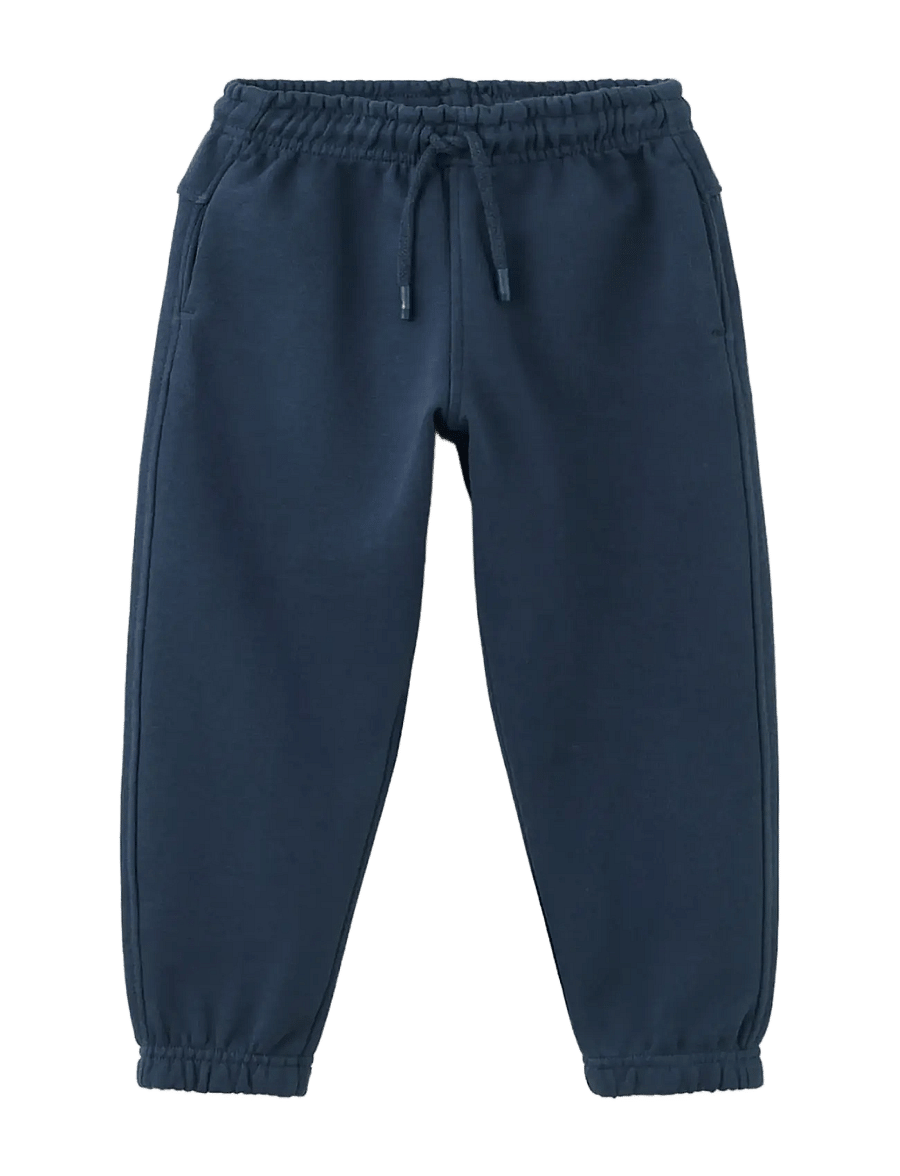 Mango - 100% cotton jogger trousers - sweatpants - navy - 0