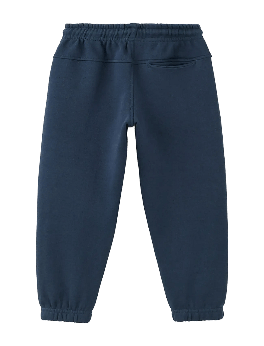 Mango - 100% cotton jogger trousers - sweatpants - navy - 1