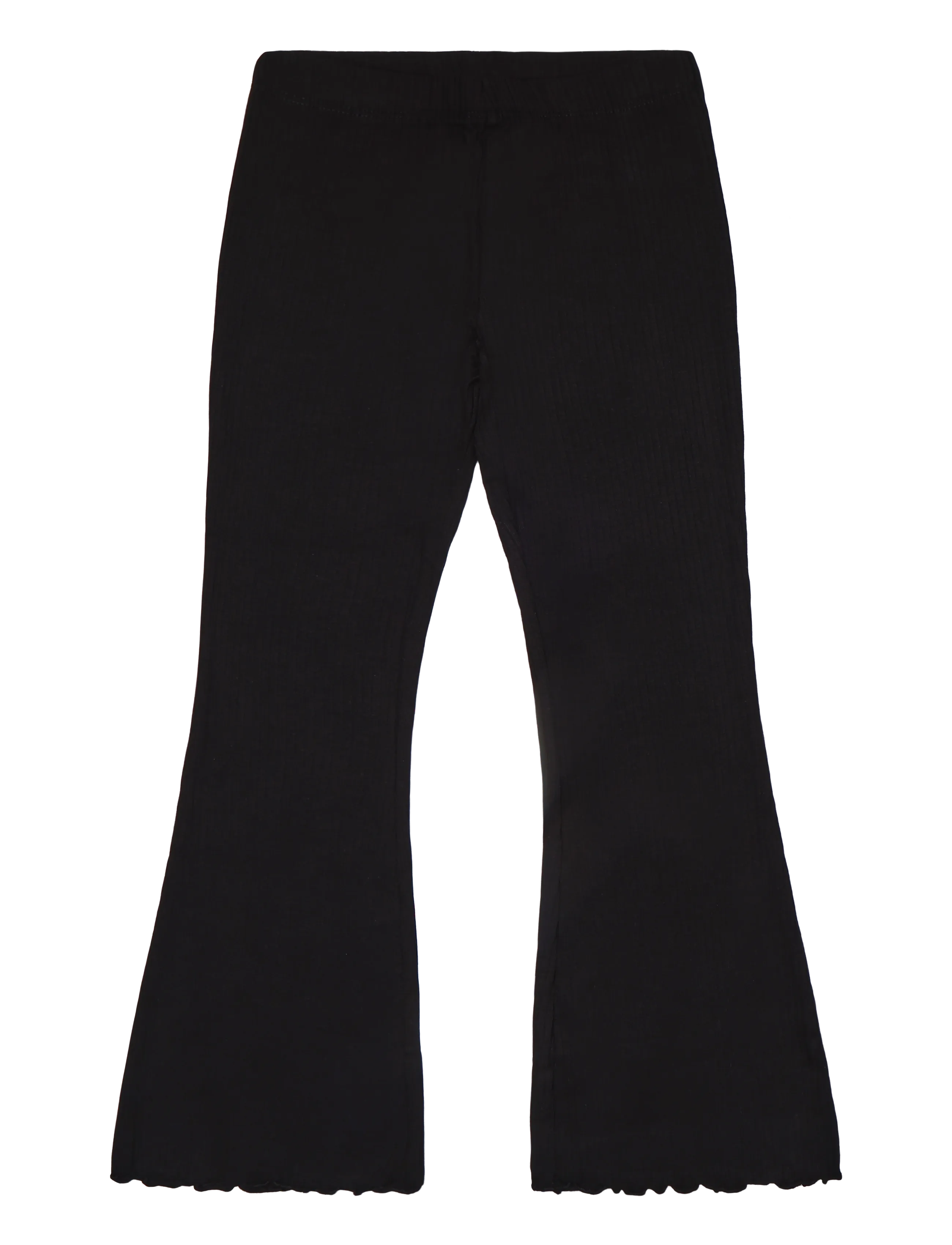 Mango Cotton flare leggings - Leggings - BLACK / black