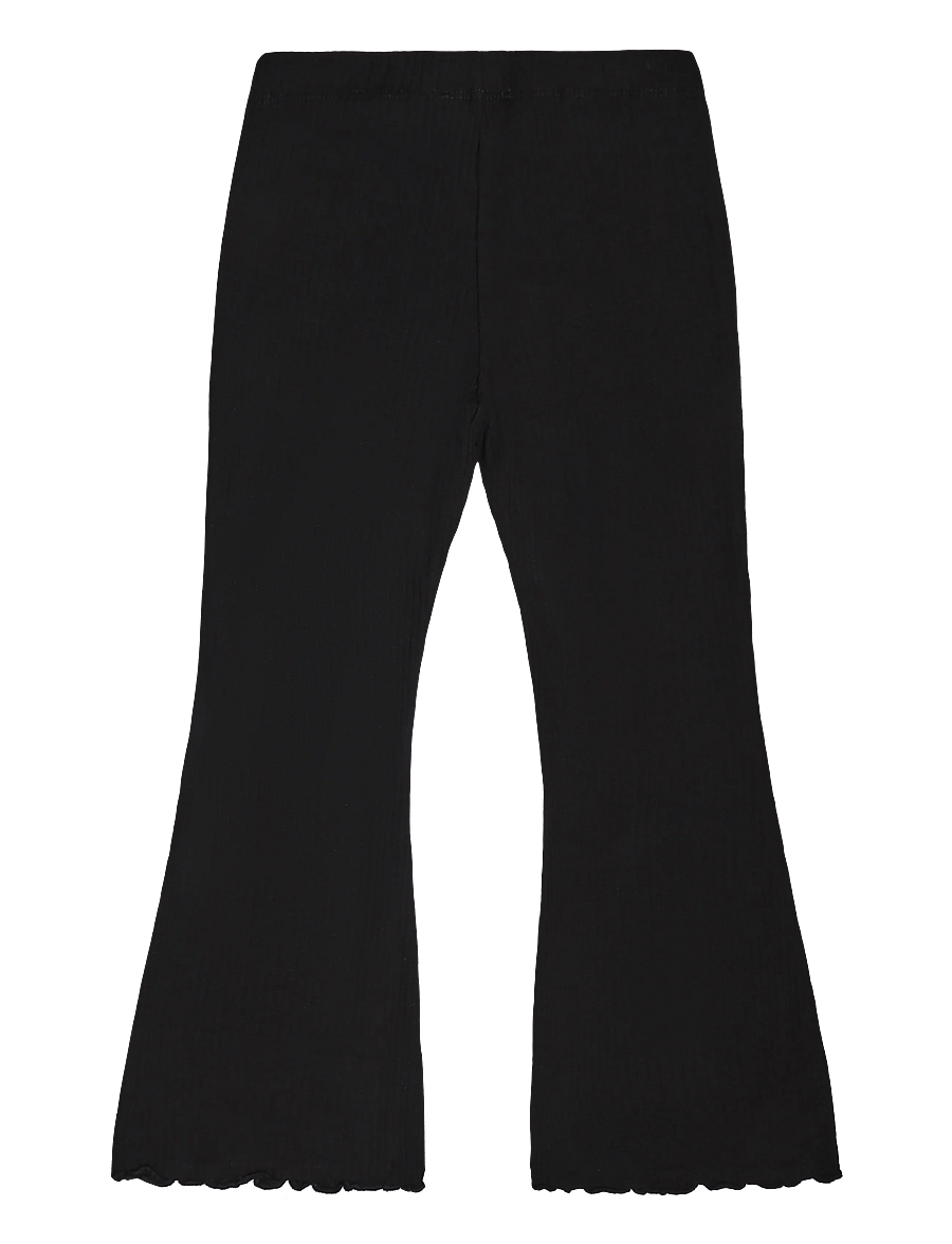 Mango - Cotton flare leggings - leggings - black - 1