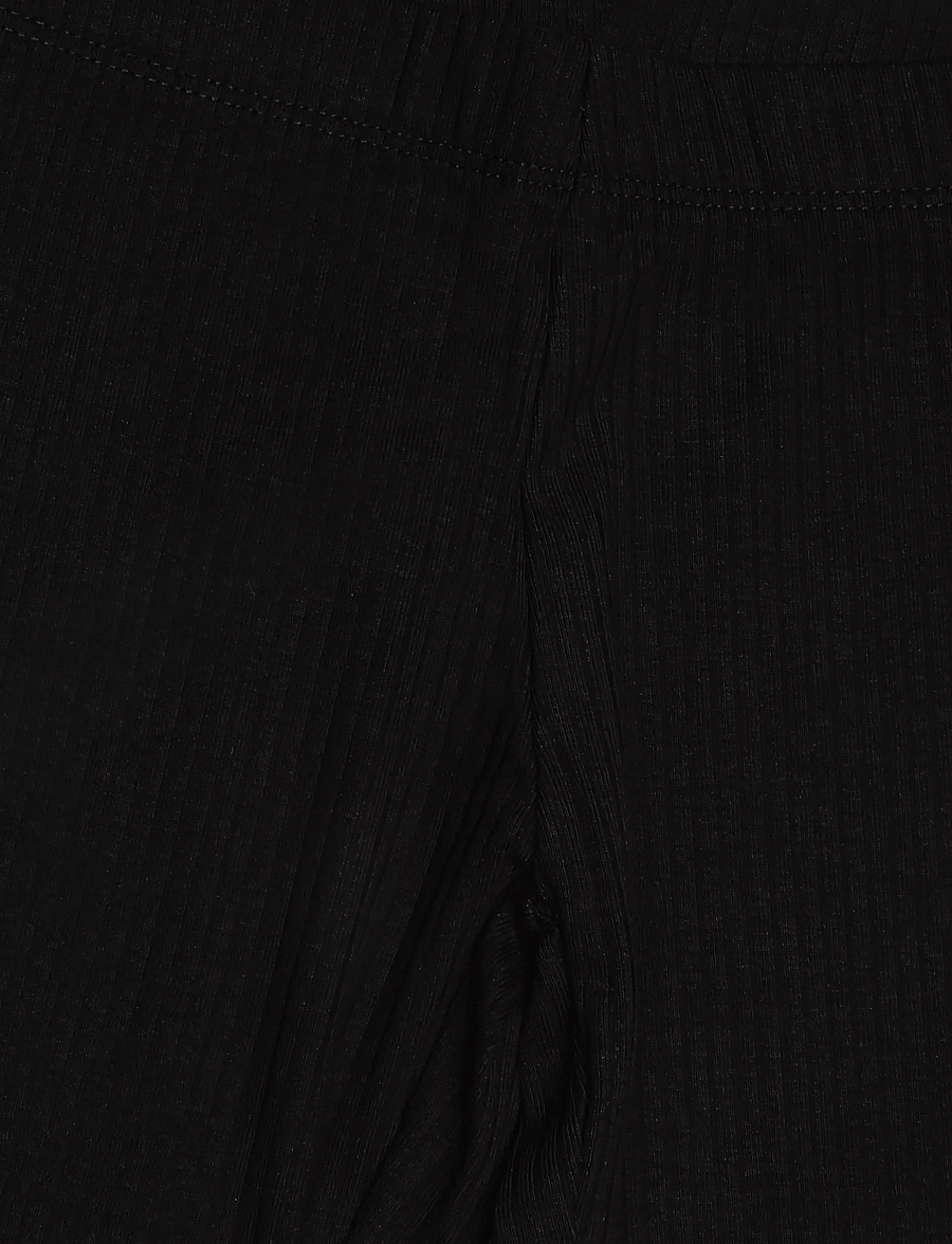 Mango - Cotton flare leggings - leggings - black - 2