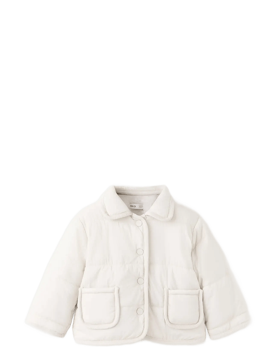 Mango - Pocket quilted jacket - quiltede jakker - natural white - 0