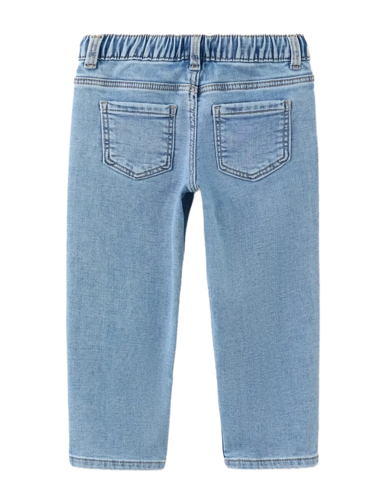 Mango - Straight-fit jeans with elastic waist - regular jeans - open blue - 1
