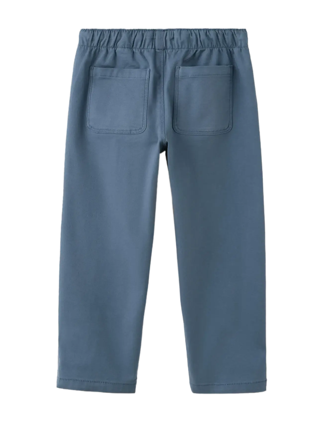 Mango - Elastic waist cotton trousers - babybukser - medium blue - 1