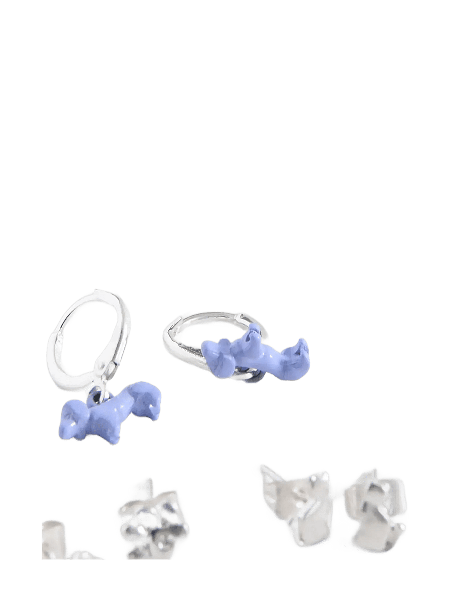 Mango - Pack of 3 combined earrings - Örhängen - silver - 1