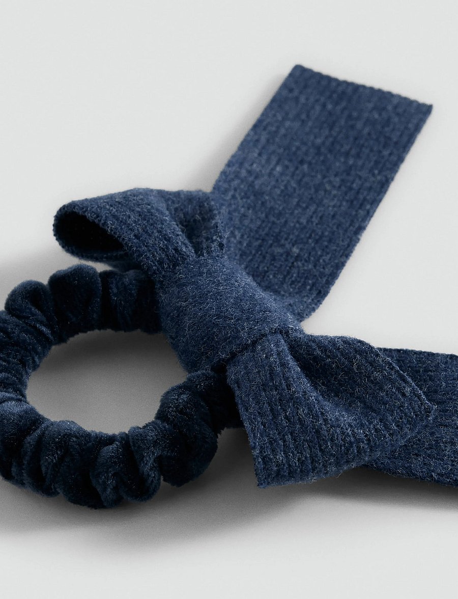 Mango - Bow scrunchie - hårbånd og hårsnore - navy - 1
