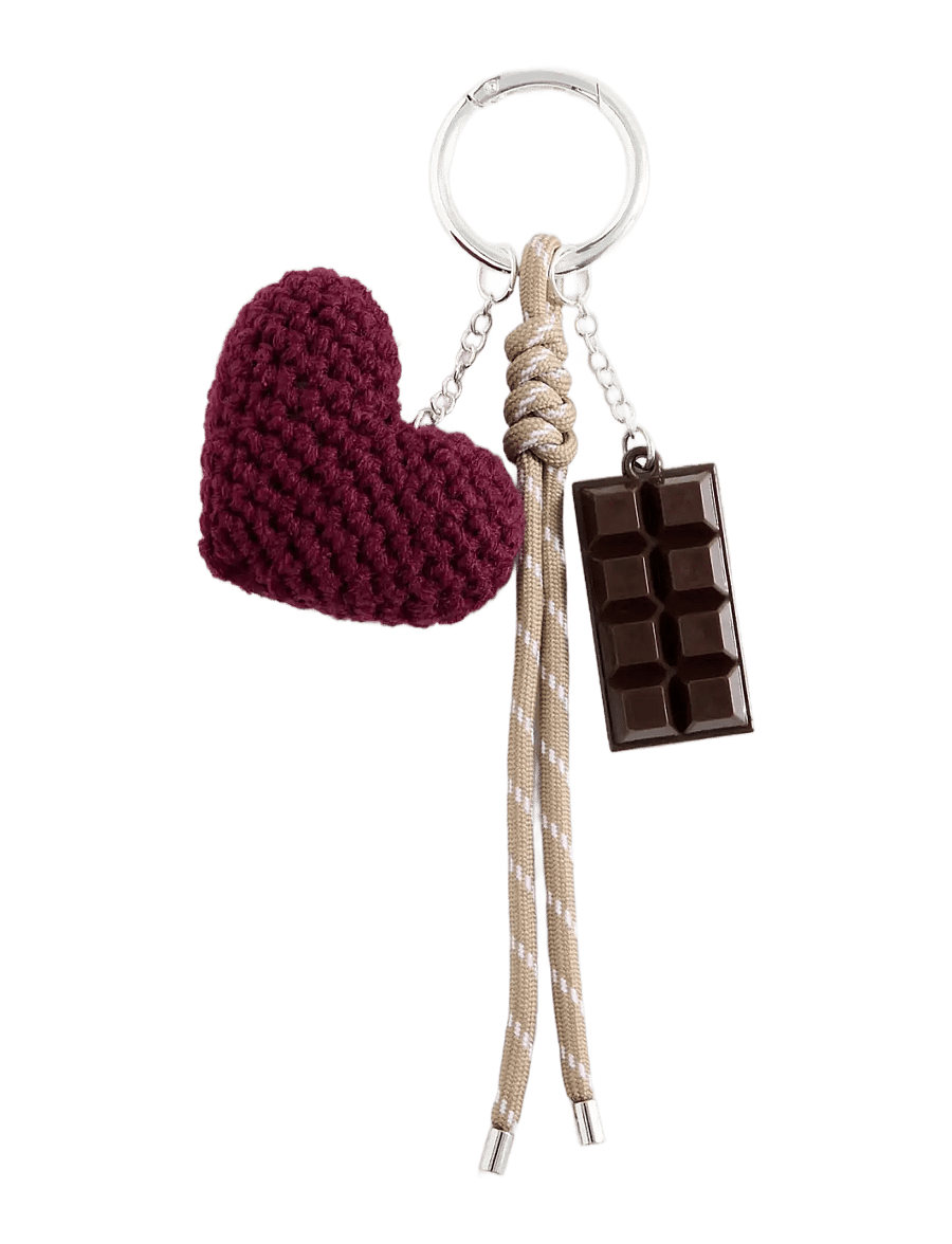 Mango - Charms key ring - nyckelringar - dark red - 0