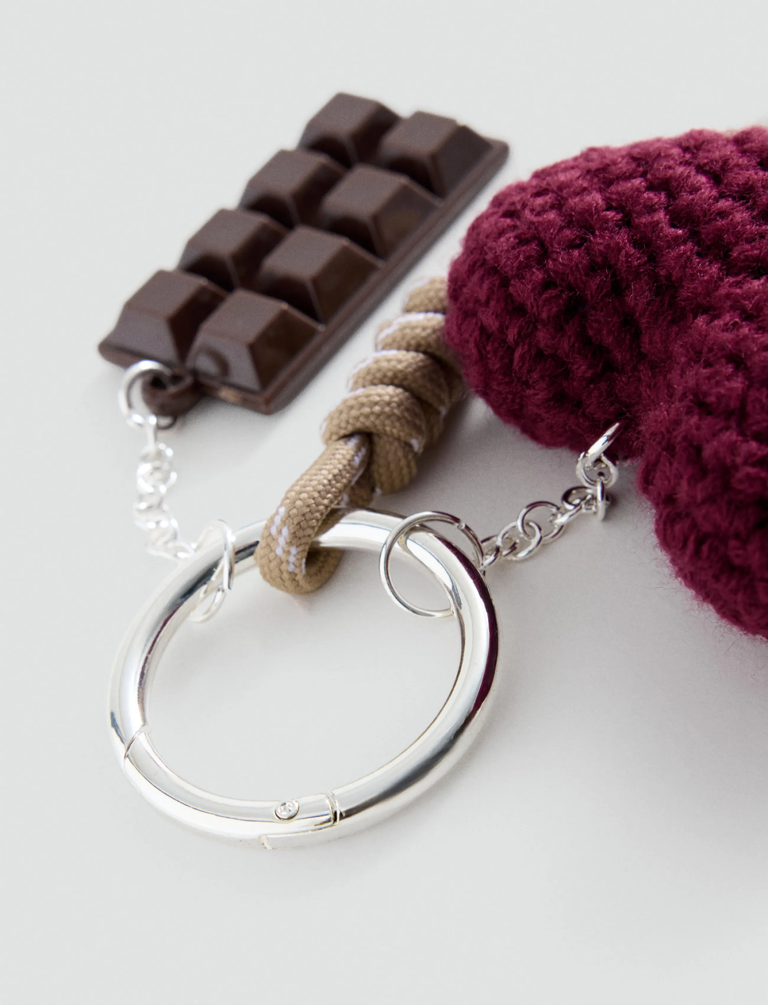 Mango - Charms key ring - nyckelringar - dark red - 1