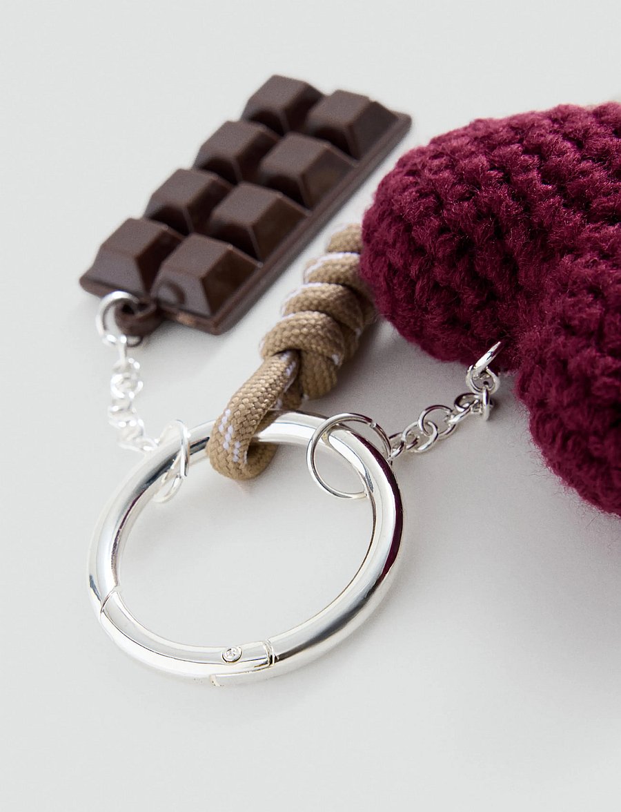 Mango - Charms key ring - nyckelringar - dark red - 1