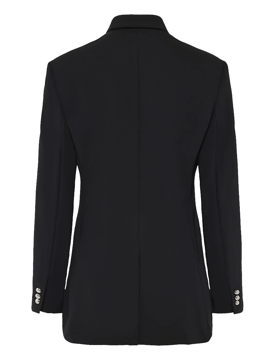 Mango - Double-breasted belted suit blazer - kavajer med skärp - black - 2