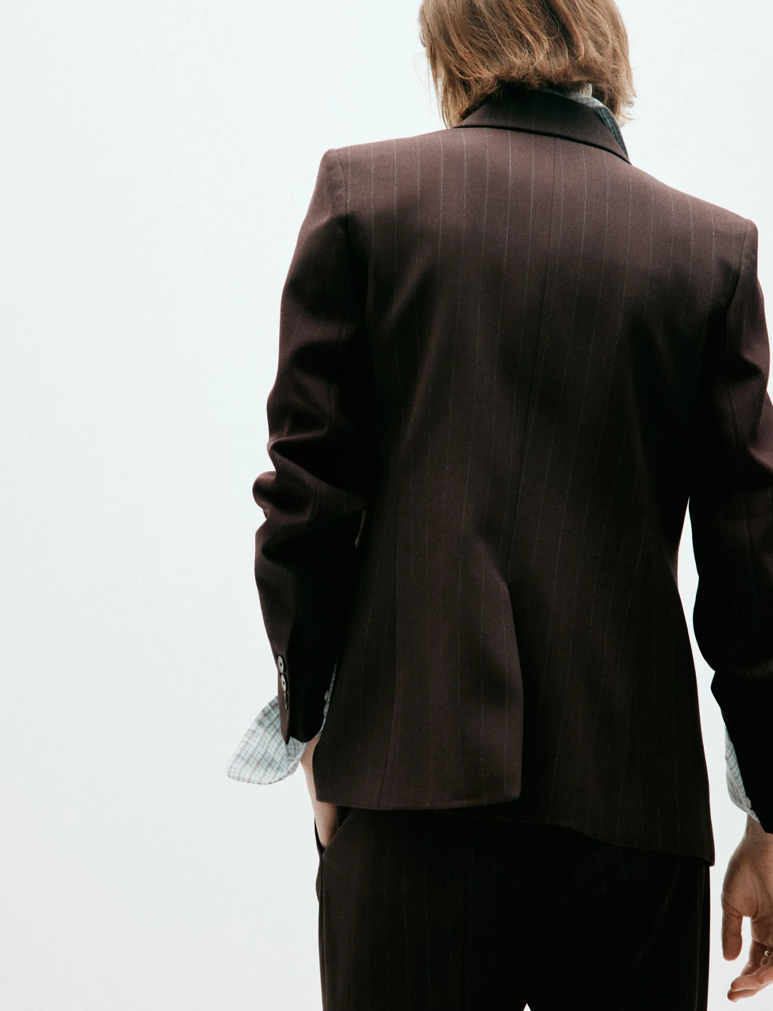 Mango - Straight-fit suit blazer - enkelknäppta kavajer - brown - 2