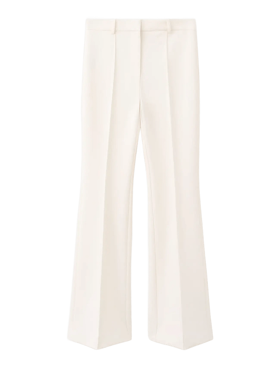 Mango - Flared trousers with seams - flare bukser - natural white - 1