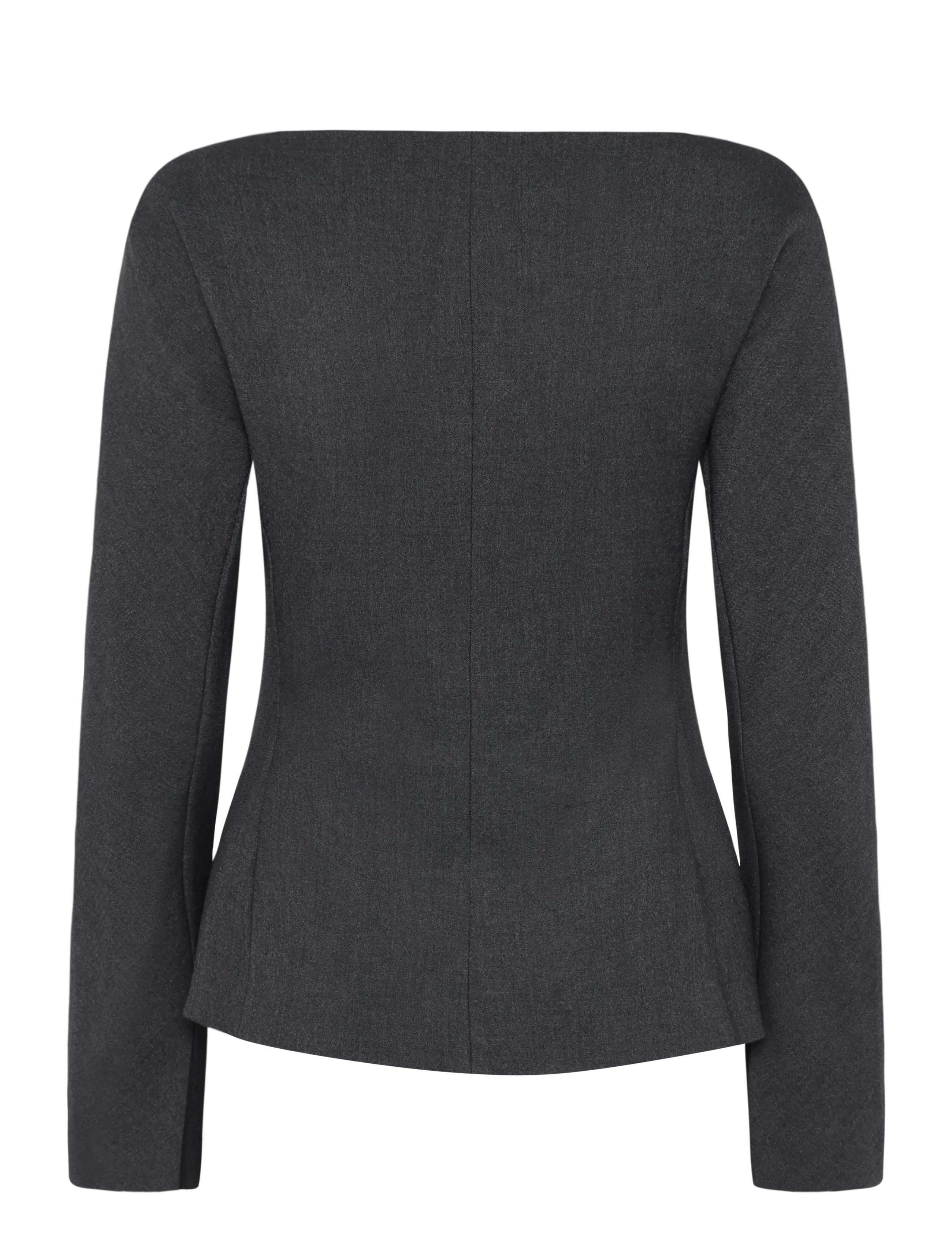 Mango - Asymmetrical fitted blazer - enkeltradede blazere - grey - 2