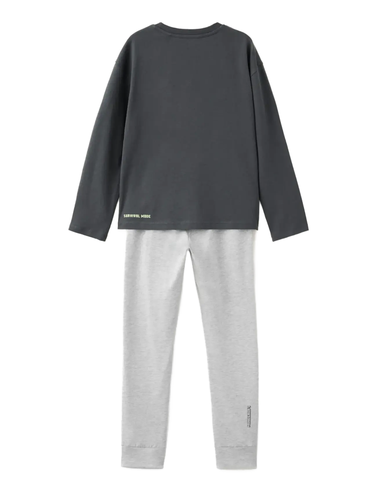 Mango - Full printed cotton pyjamas set - pyjamassæt - charcoal - 1