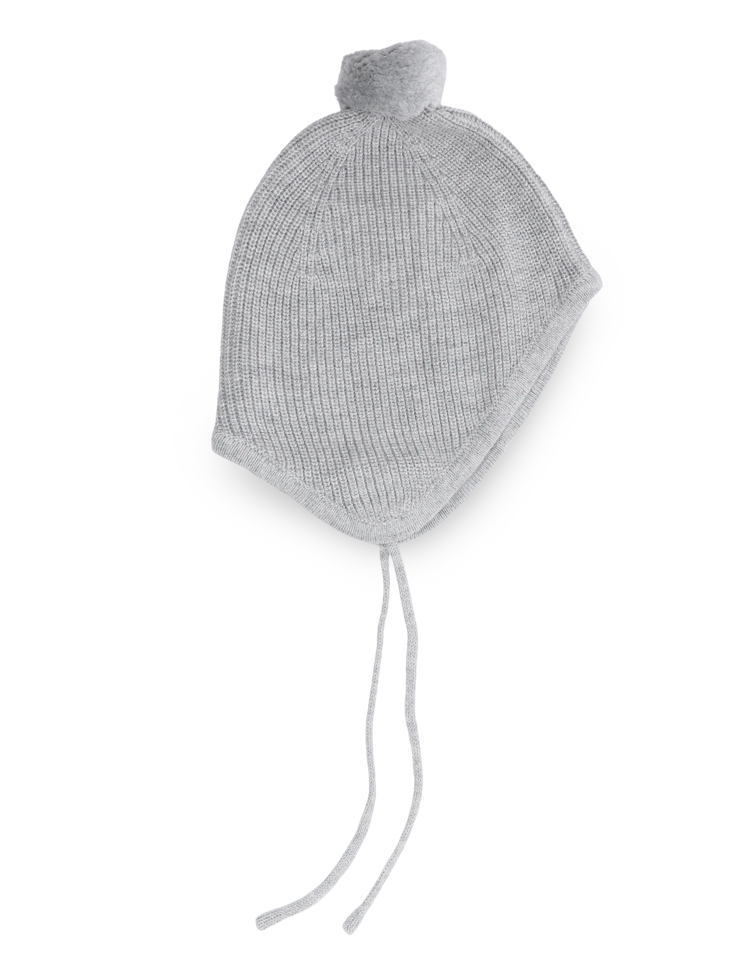 Mango - Pom pom cable-knit beanie - babymössor - medium grey - 1