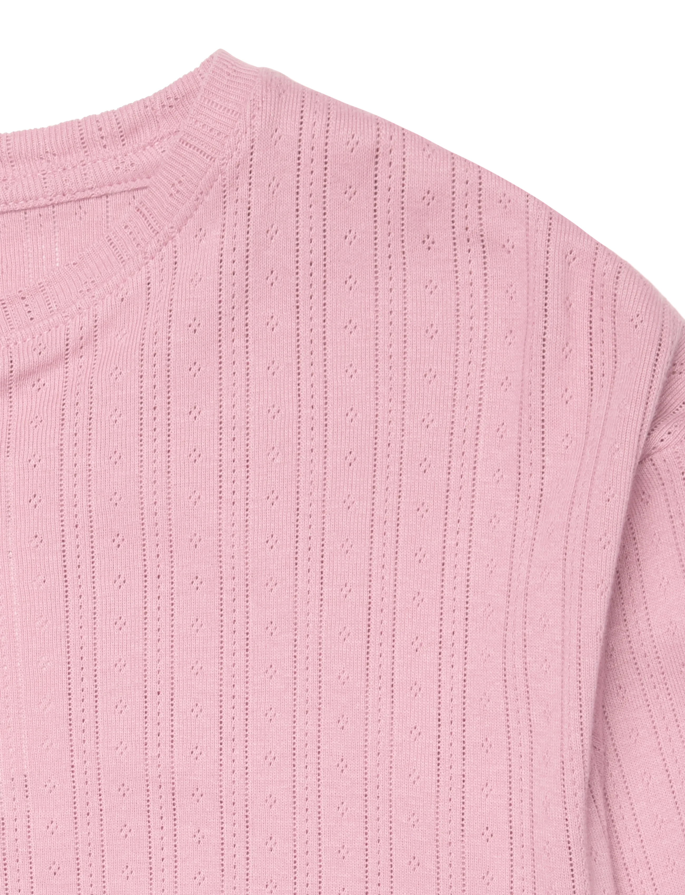 Mango - Long ribbed pyjama - pyjamassæt - pink - 4