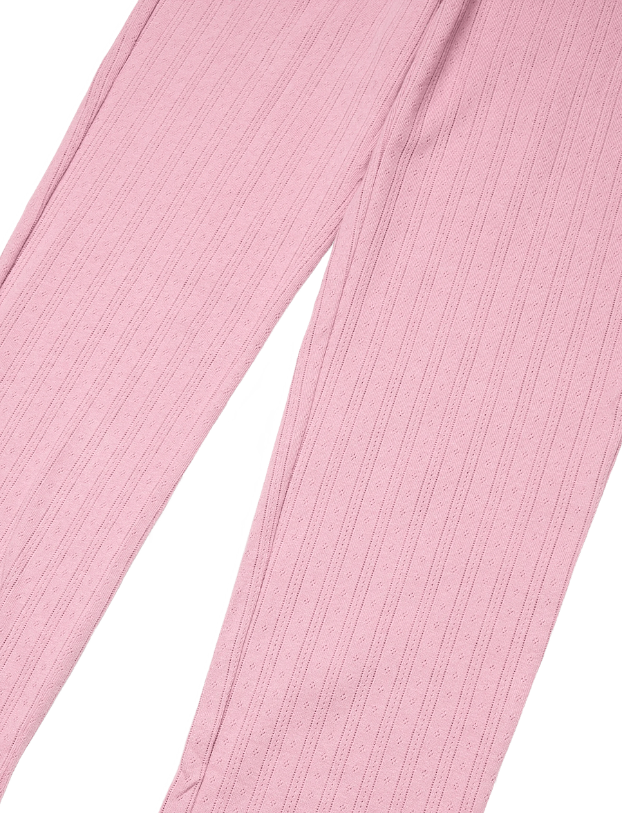 Mango - Long ribbed pyjama - pyjamassæt - pink - 5