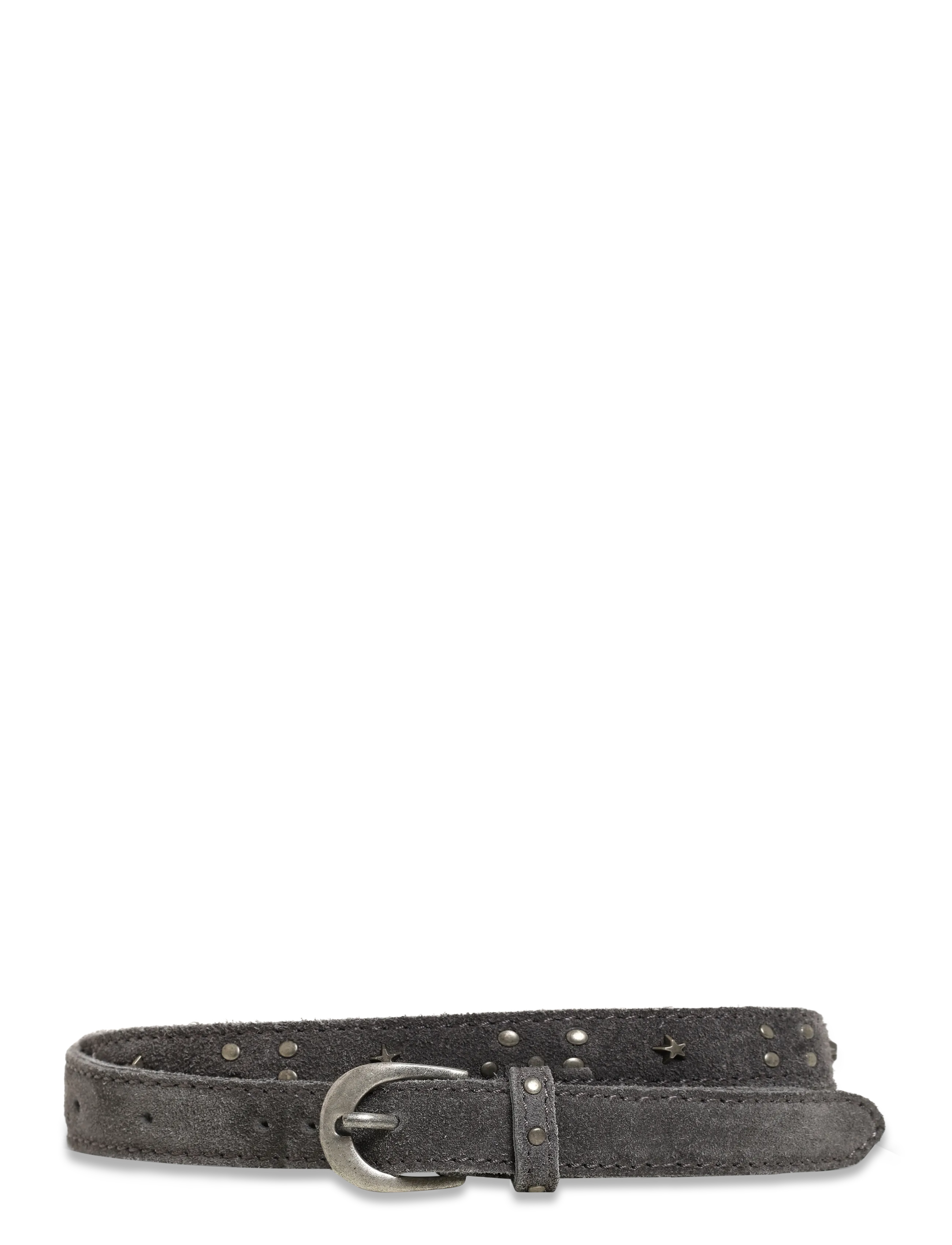 Mango Stud leather belt - Barn 98-134 - GREY / grey