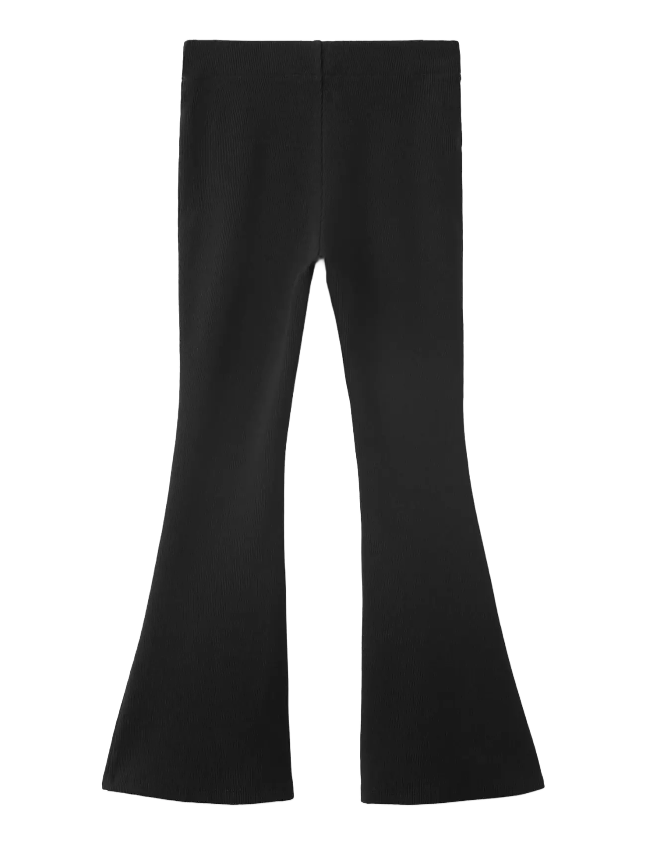 Mango - Ribbed flared leggings - leggings - black - 1
