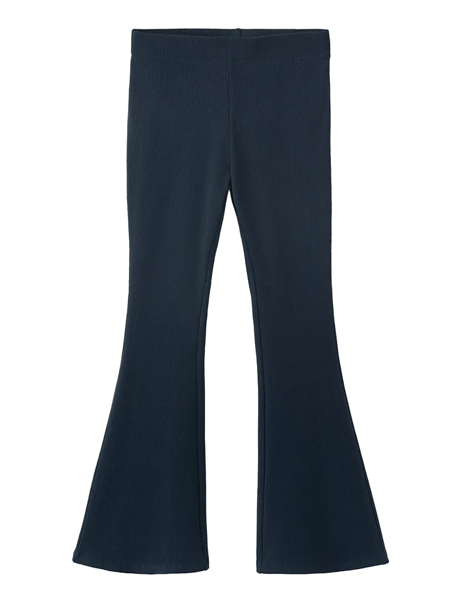 Mango - Ribbed flared leggings - leggings - navy - 0