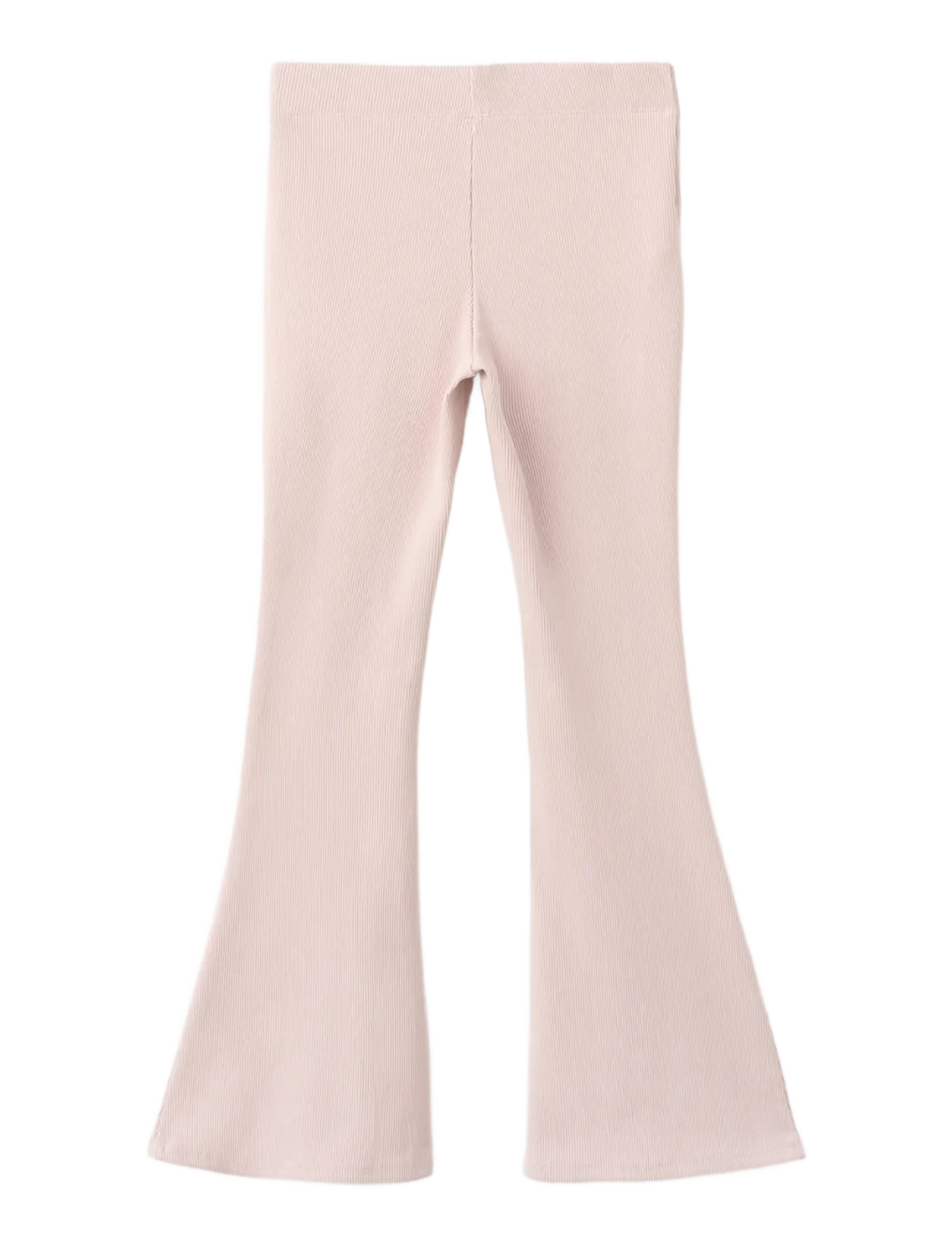 Mango - Ribbed flared leggings - leggings - pink - 1