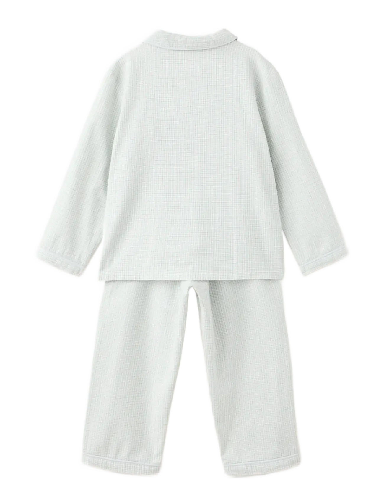 Mango - Set of long check pyjamas - pyjamassæt - turquoise - aqua - 1