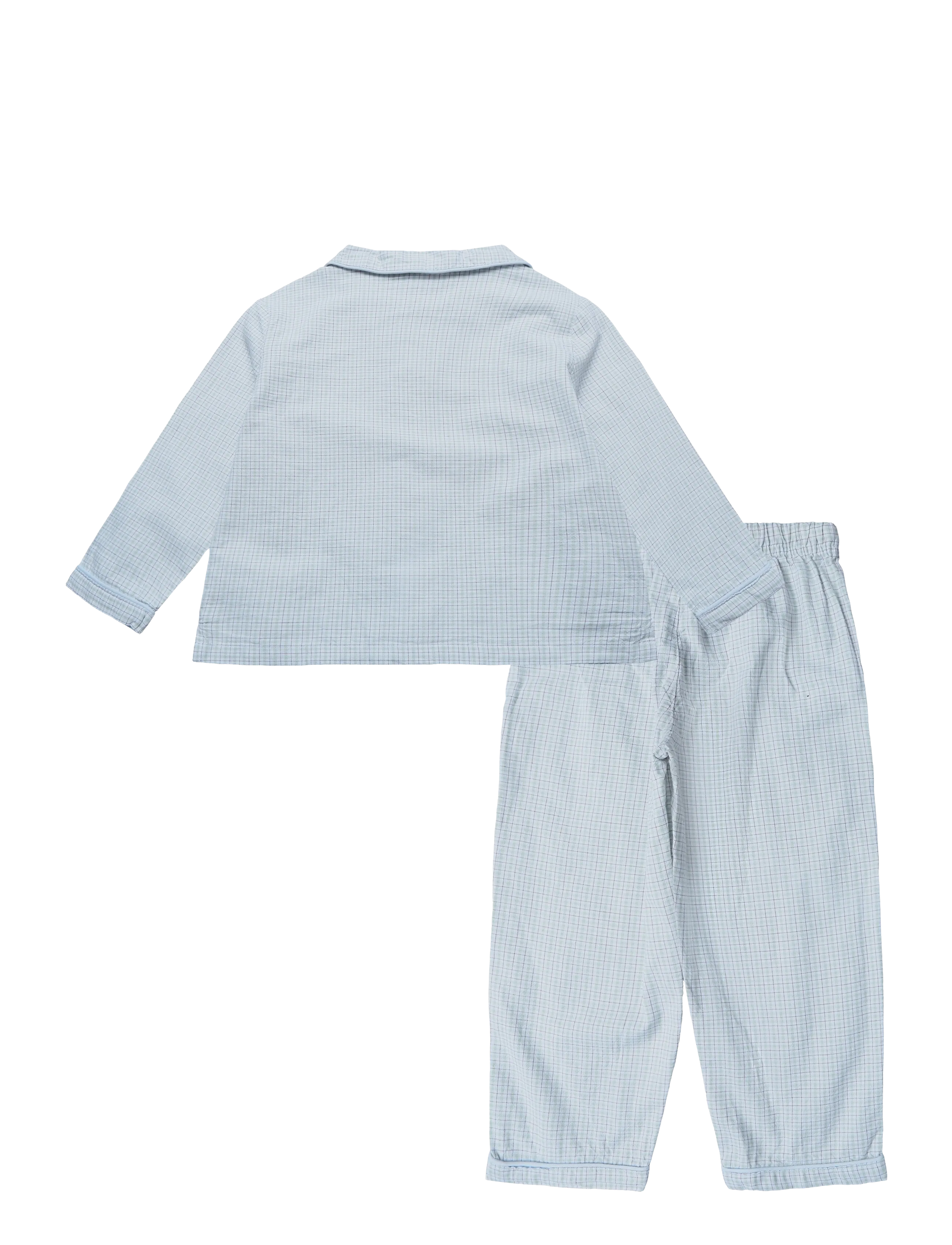 Mango - Set of long check pyjamas - pyjamassæt - turquoise - aqua - 1