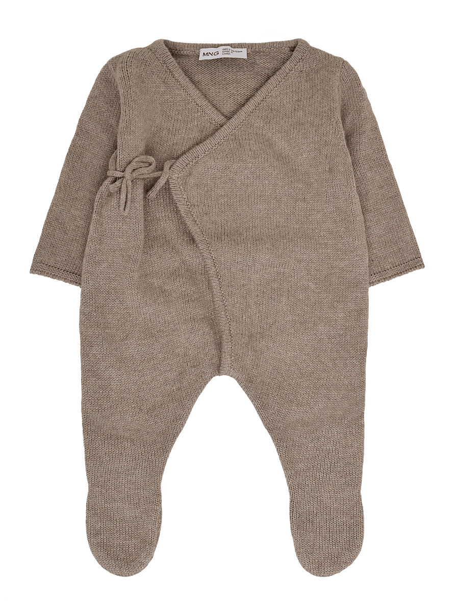 Mango - Wrap long jumpsuit - buksedragter - medium brown - 0