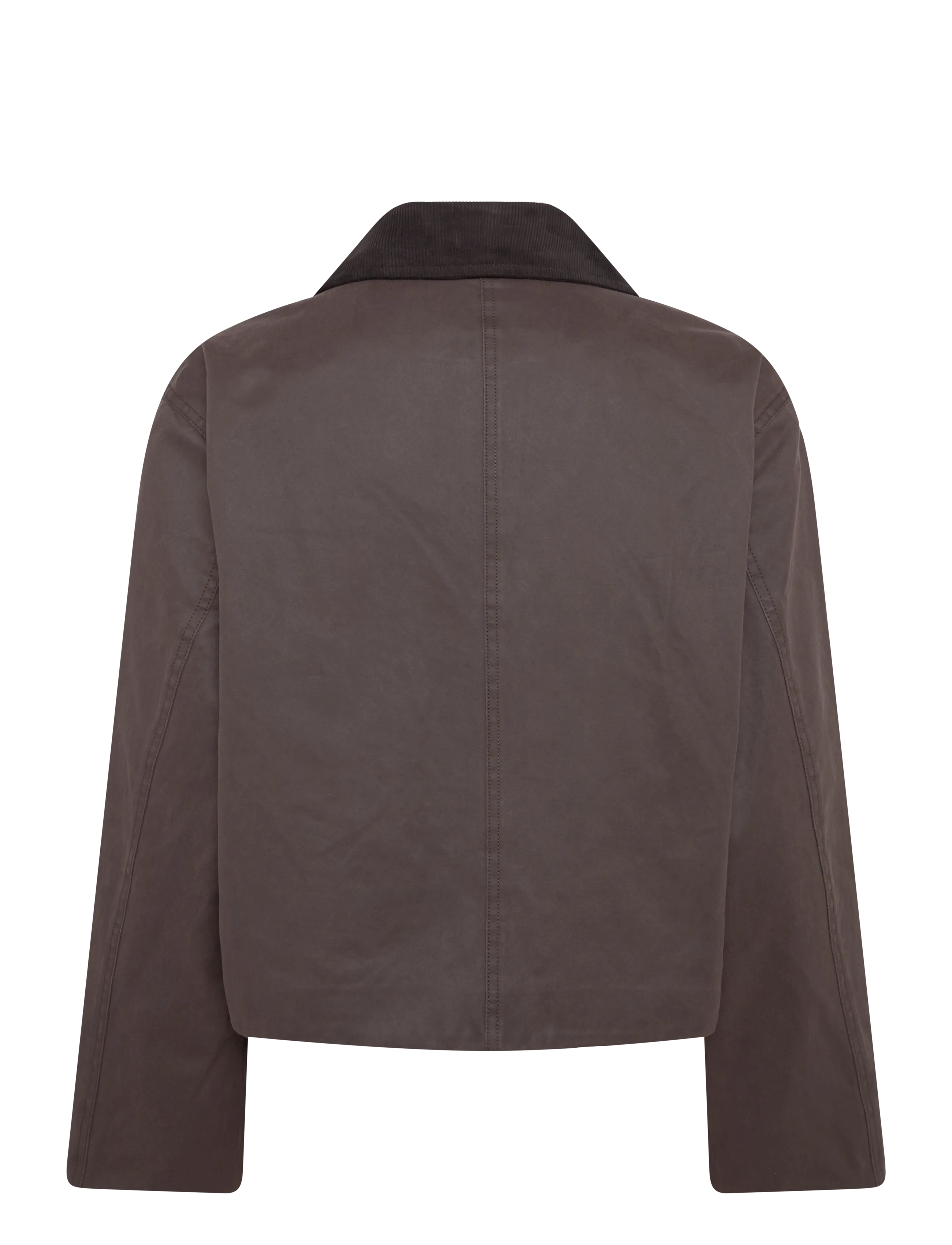 Mango - Corduroy-collar jacket with pockets - utilityjackor - dark brown - 2