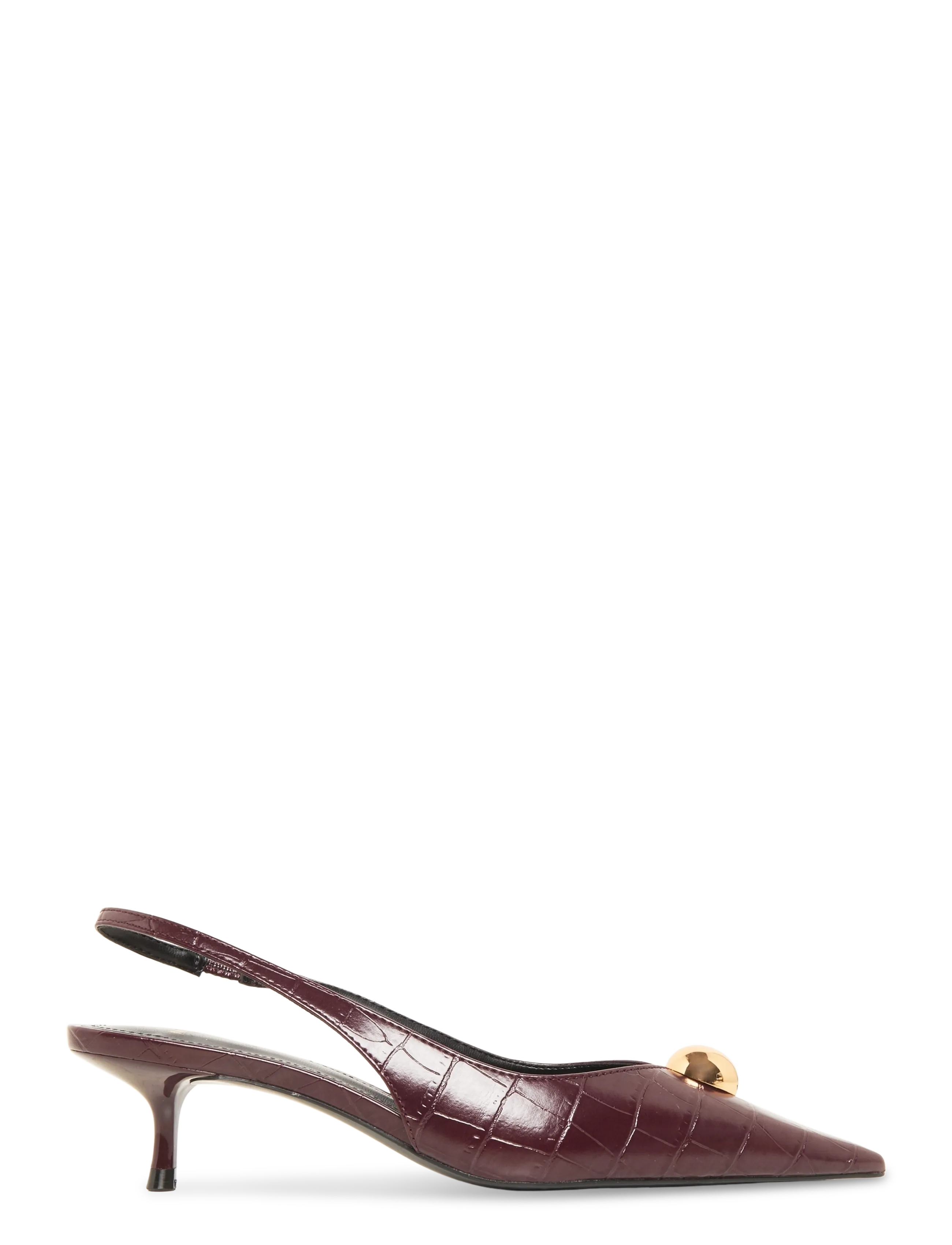 Mango - Metal-beaded high-heel shoe - slingbacks med hæle - dark red - 2