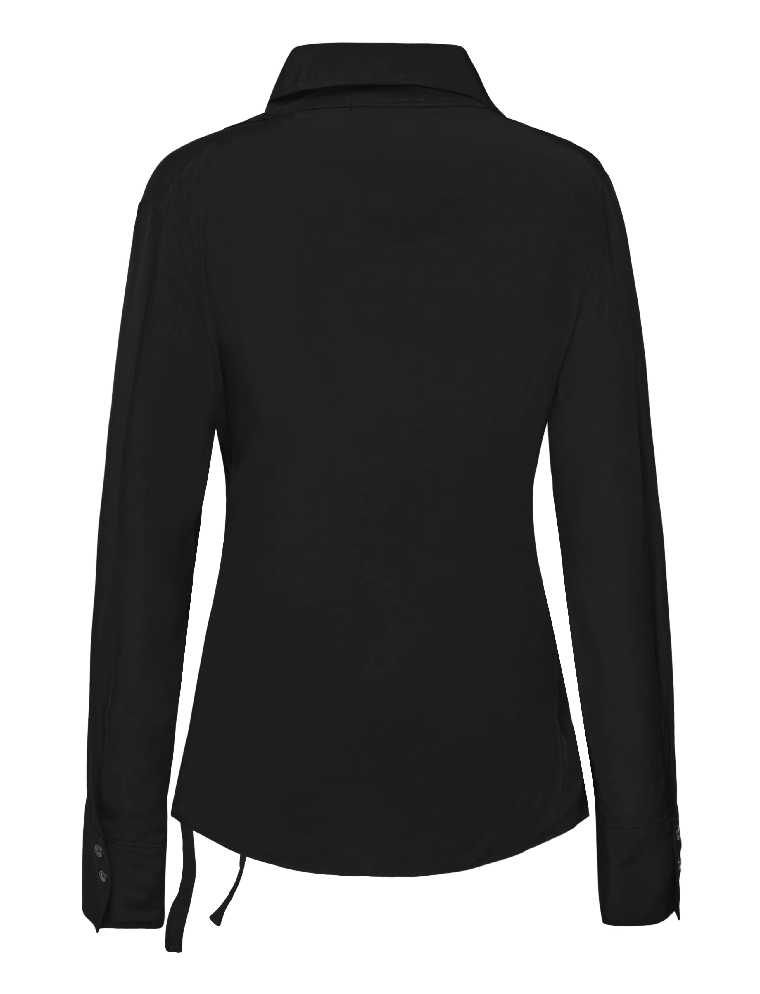 Mango - Lyocell overshirt with lapels - lette jakker - black - 1