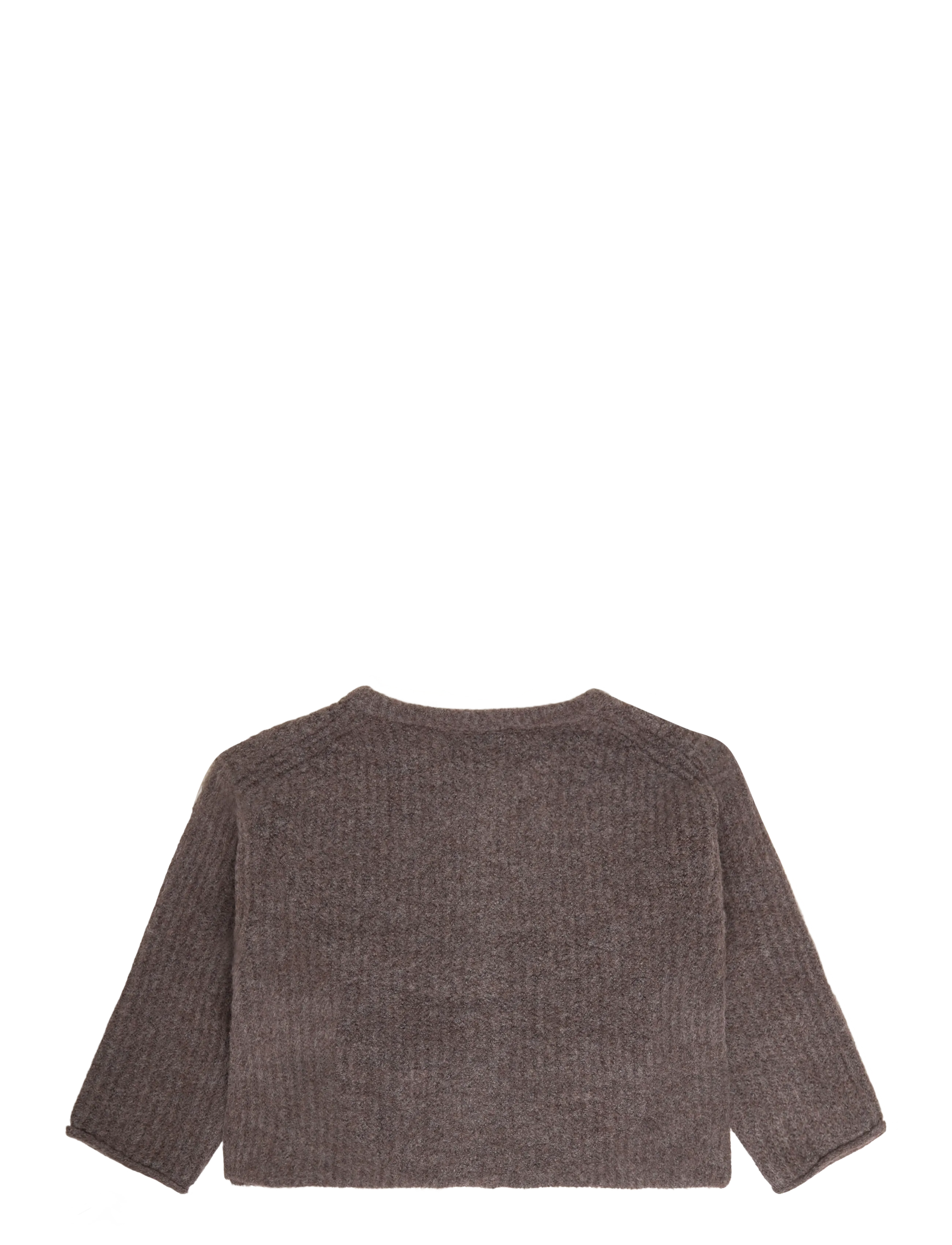 Mango - Ribbed knitted cardigan - cardigans - brown - 1