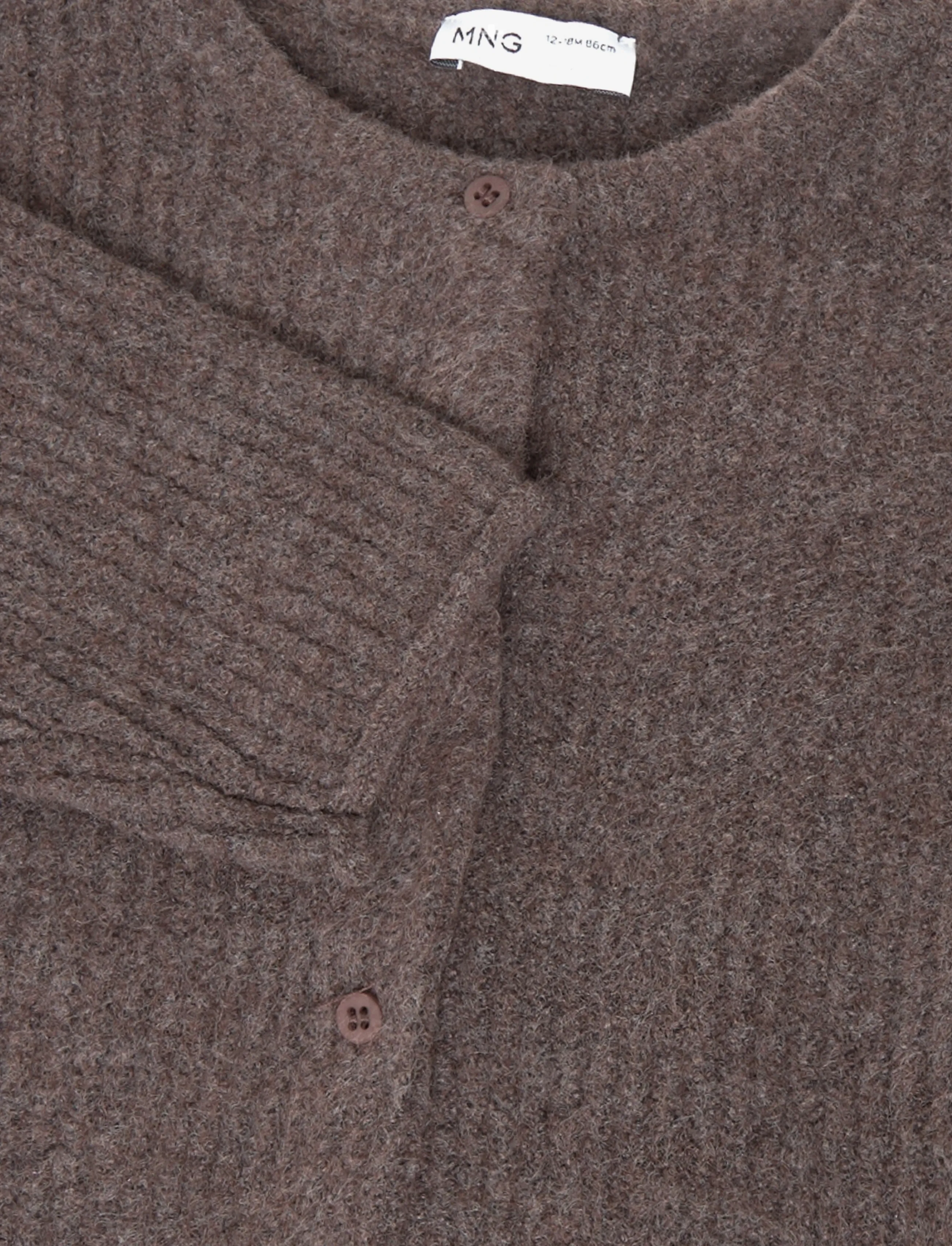 Mango - Ribbed knitted cardigan - cardigans - brown - 2