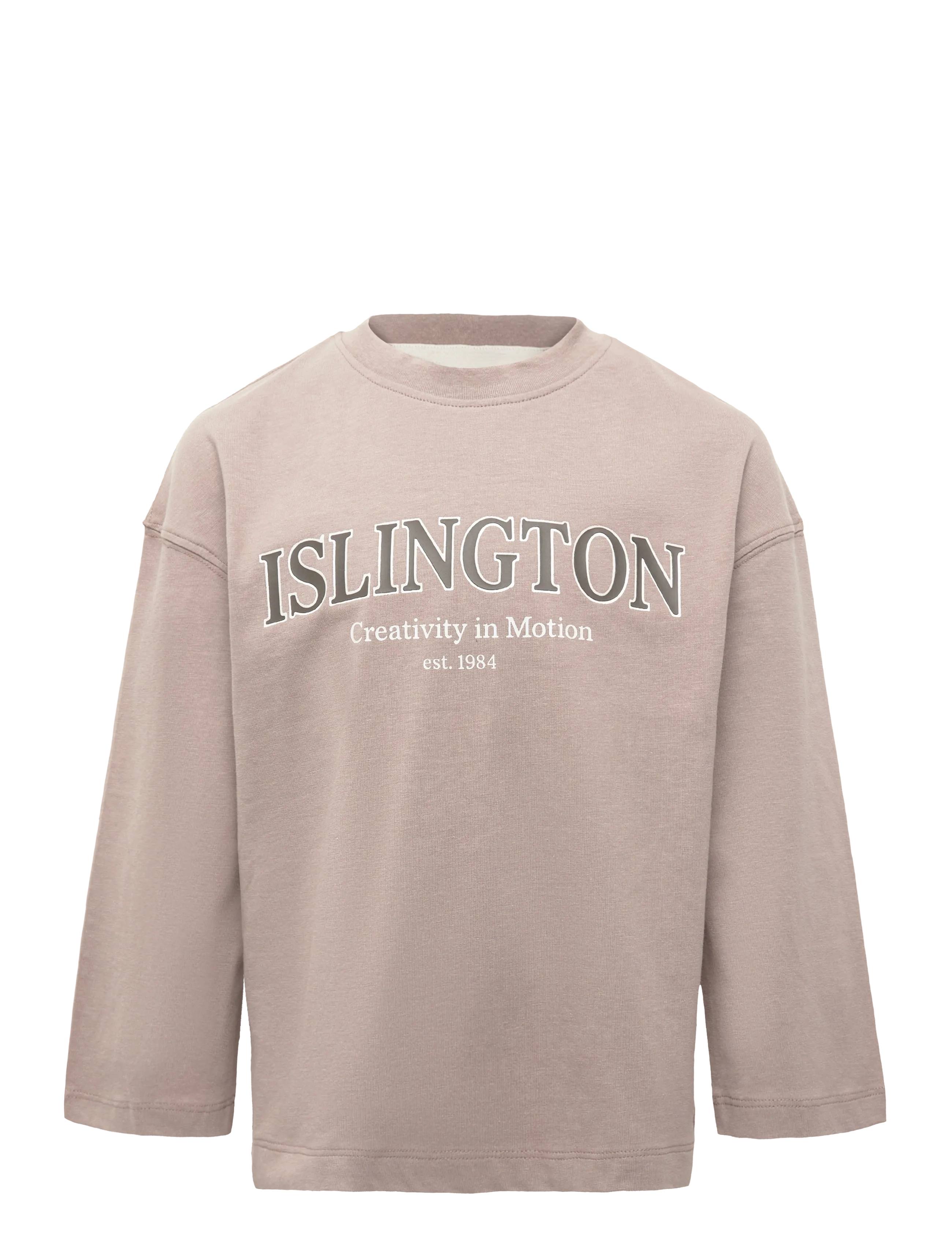 Mango Printed cotton-blend t-shirt - Langærmede T-shirts - MEDIUM BROWN / brown