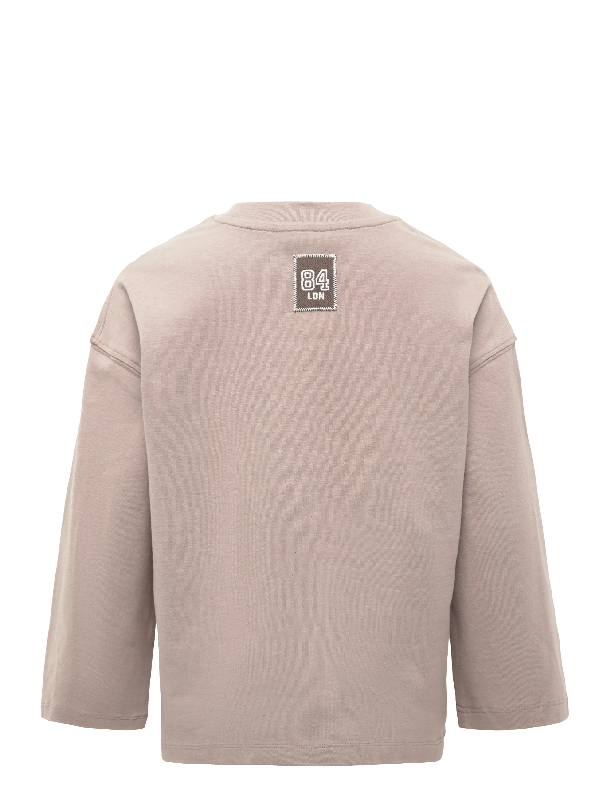Mango - Printed cotton-blend t-shirt - langærmede t-shirts - medium brown - 1