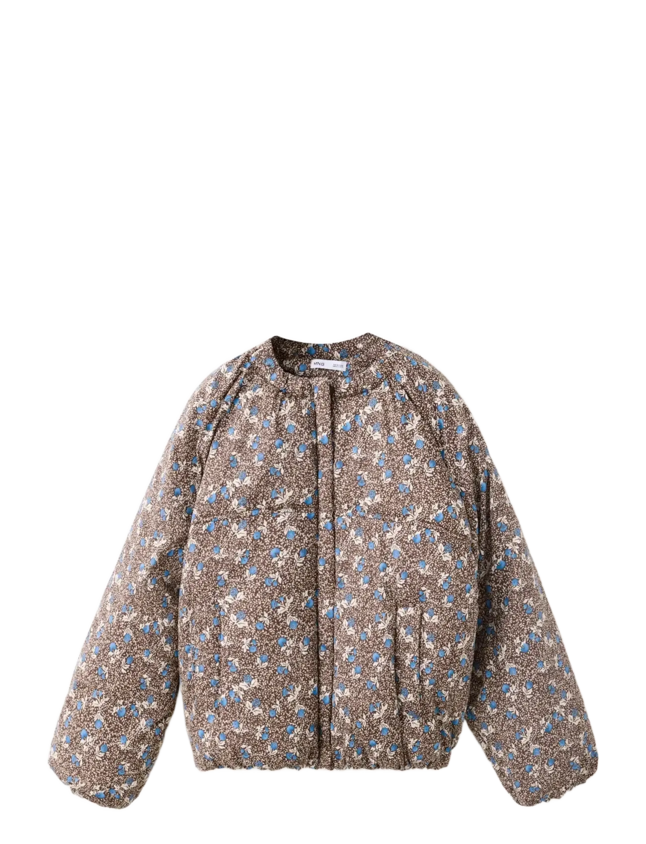 Mango - Flowers print anorak - brown - 1