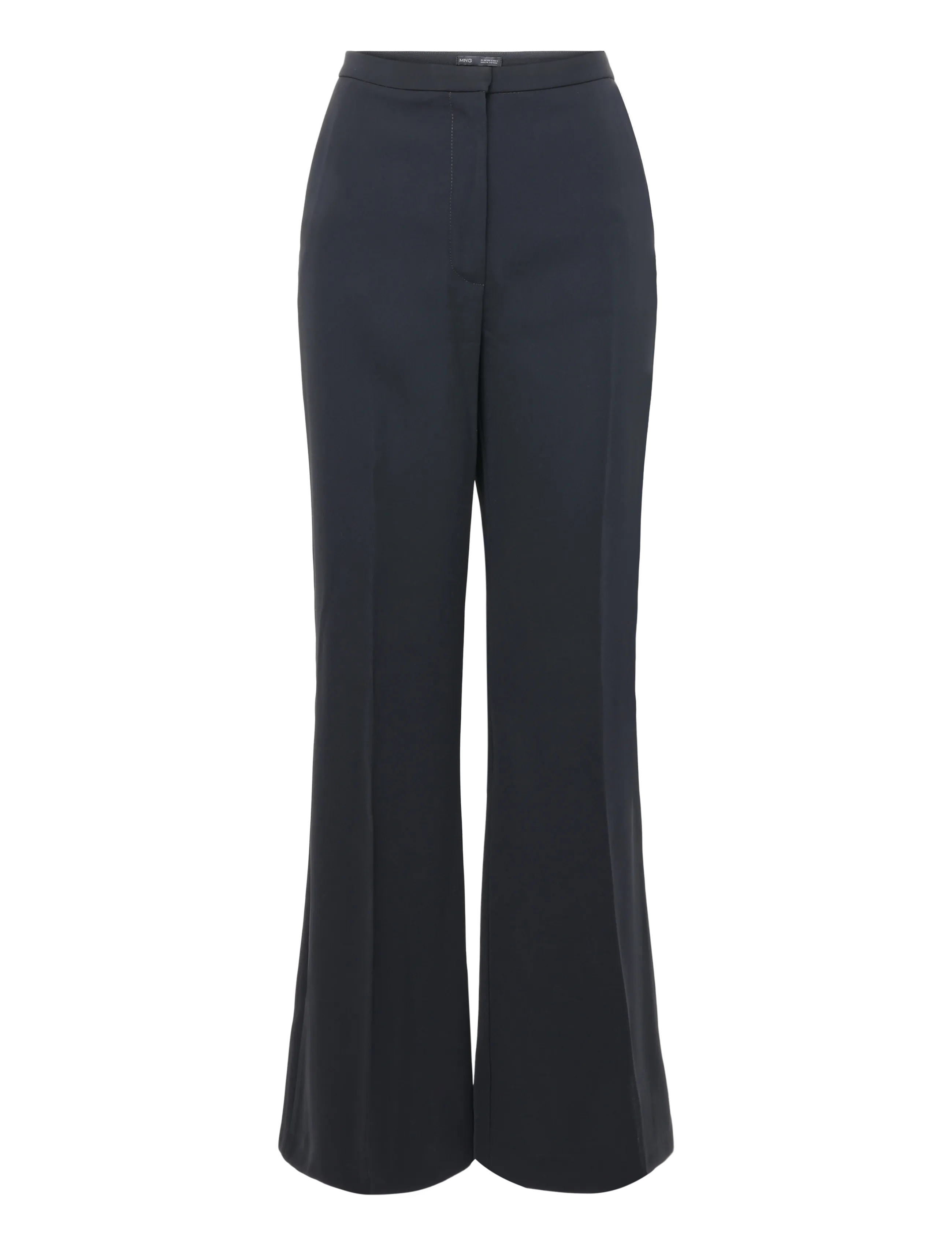 Mango - High-waist suits trousers - flare bukser - black - 1