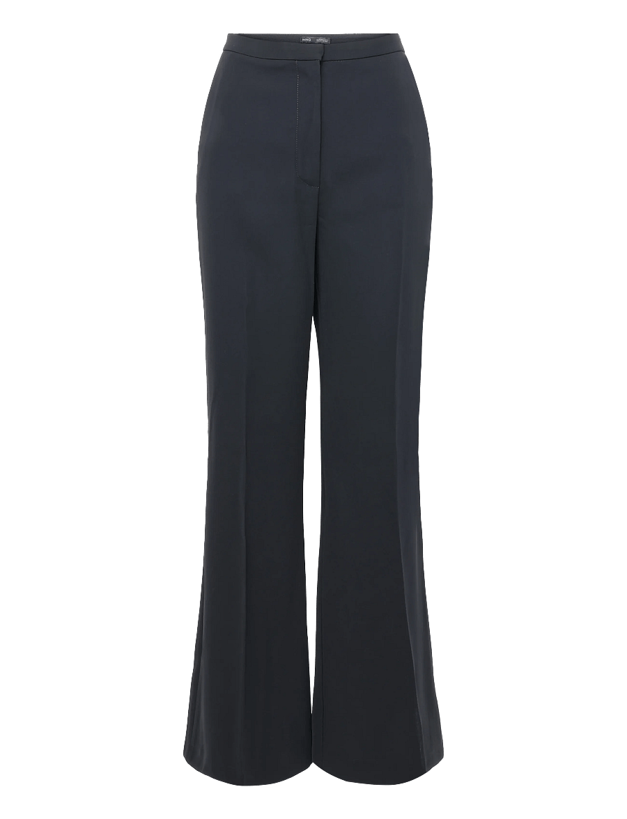 Mango - High-waist suits trousers - flare bukser - black - 1