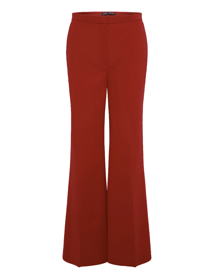 Mango - High-waist suits trousers - flare bukser - red - 1
