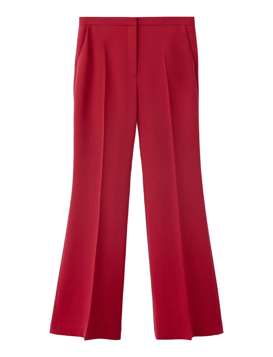 Mango - High-waist suits trousers - flare bukser - red - 1