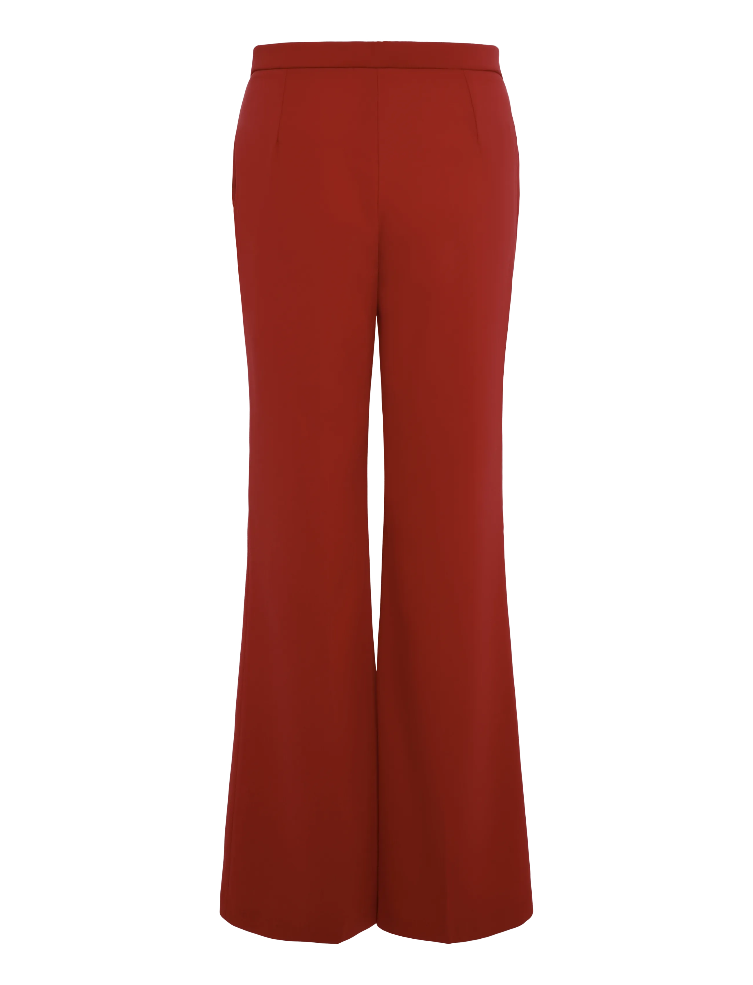Mango - High-waist suits trousers - flare bukser - red - 2
