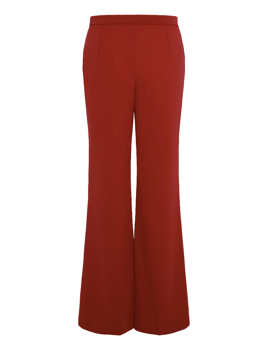 Mango - High-waist suits trousers - flare bukser - red - 2