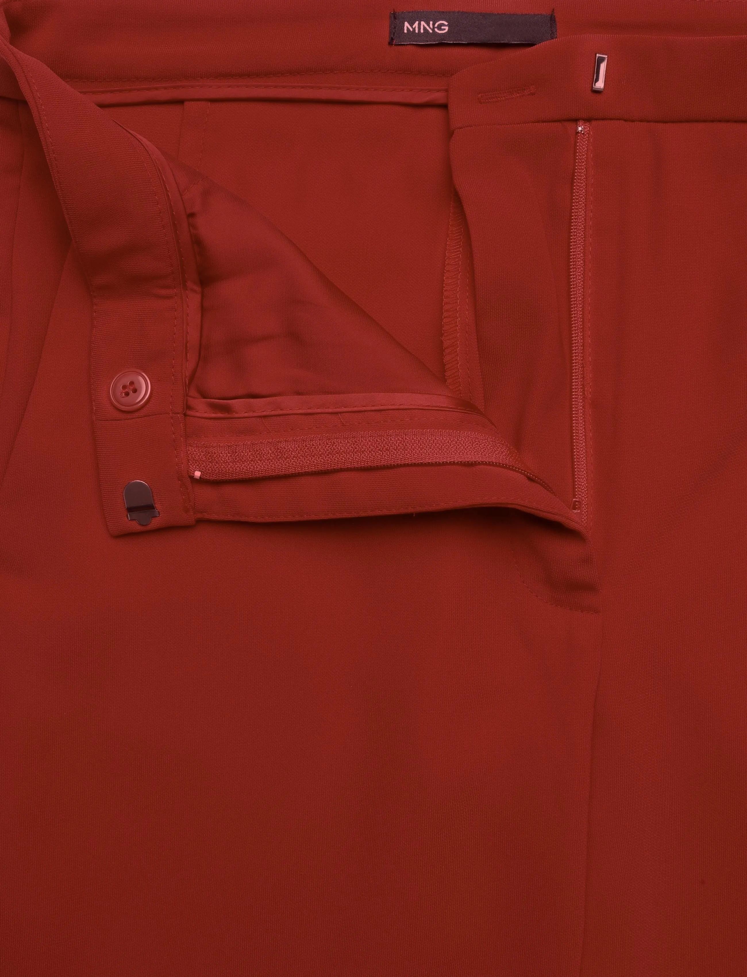 Mango - High-waist suits trousers - flare bukser - red - 4