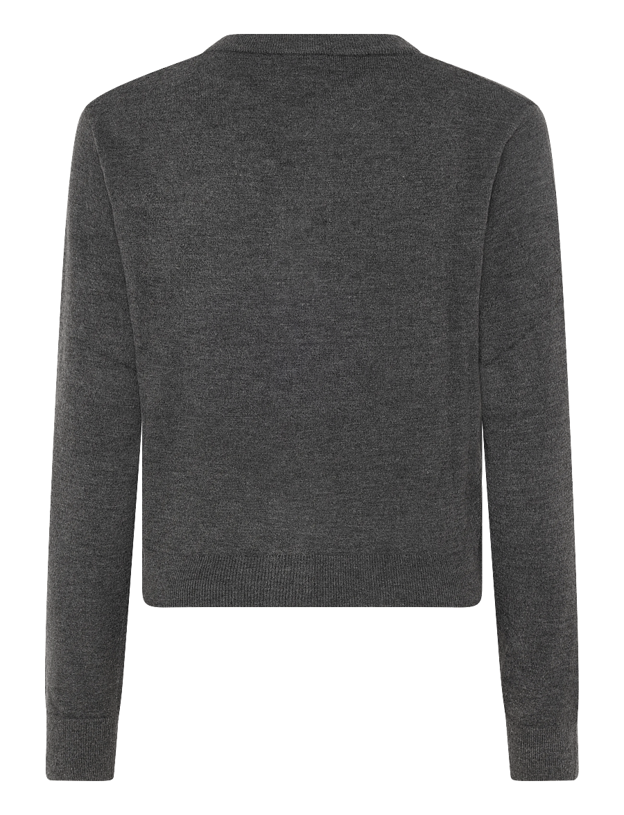 Mango - Rhombus cardigan with buttons - cardigans - medium grey - 1