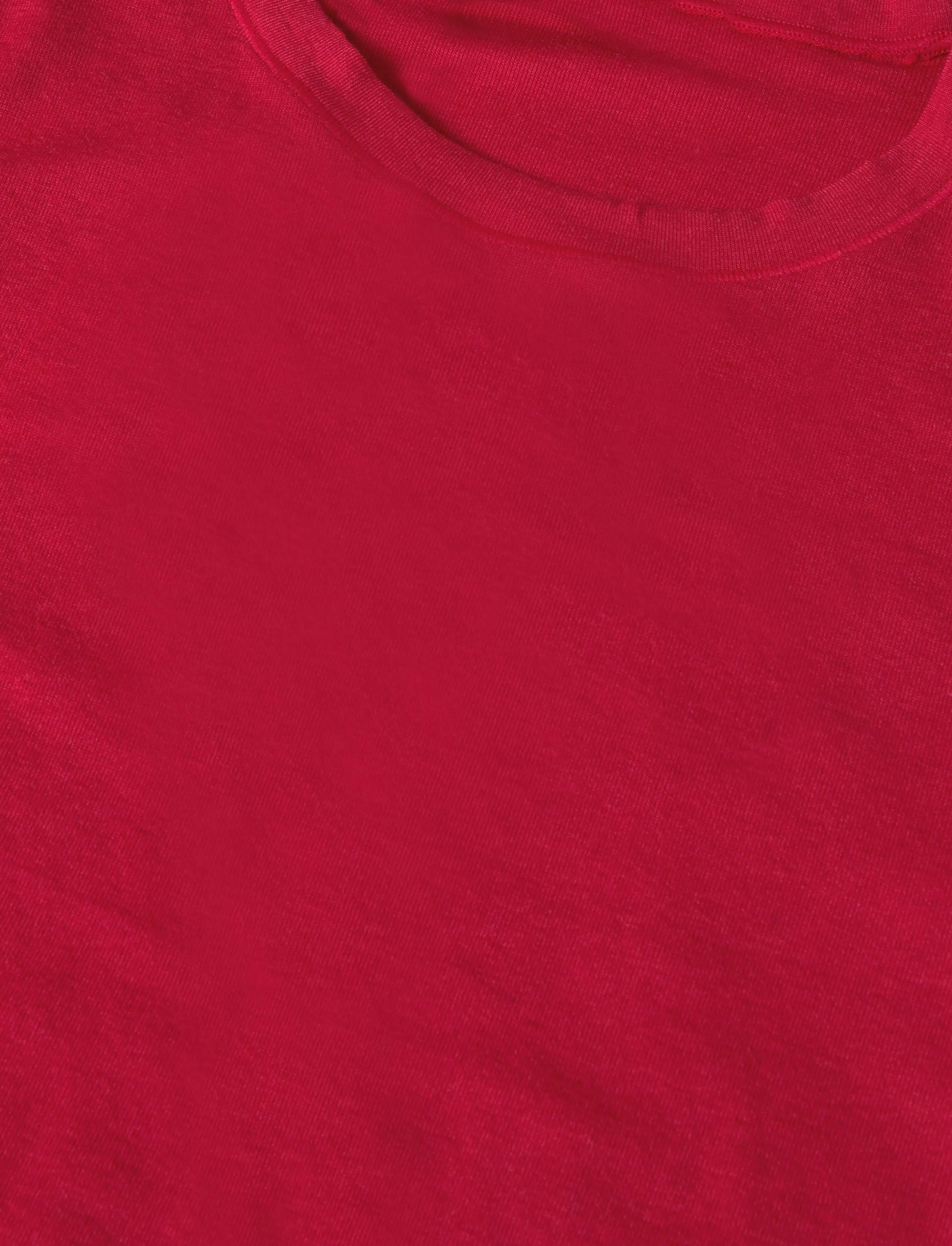 Mango - Slim-fit short-sleeved T-shirt - t-shirts - red - 4